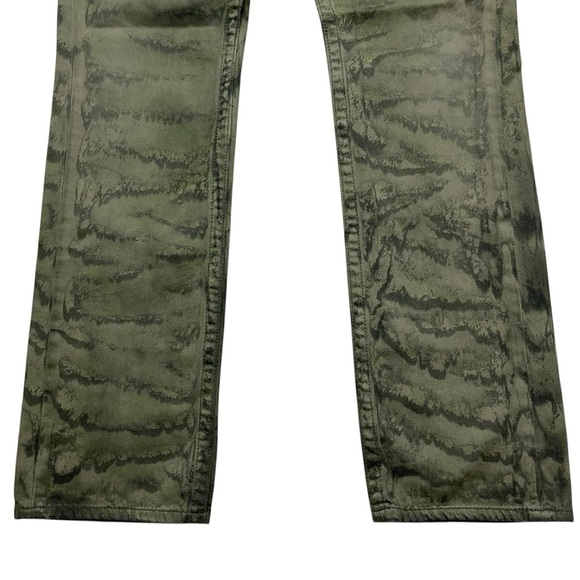 True Religion Men’s Green Tie Dye Acid Wash Straight Jeans Pants Waist 34** - Picture 8 of 16